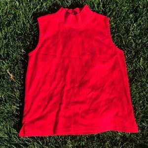 Sleeveless turtle neck top